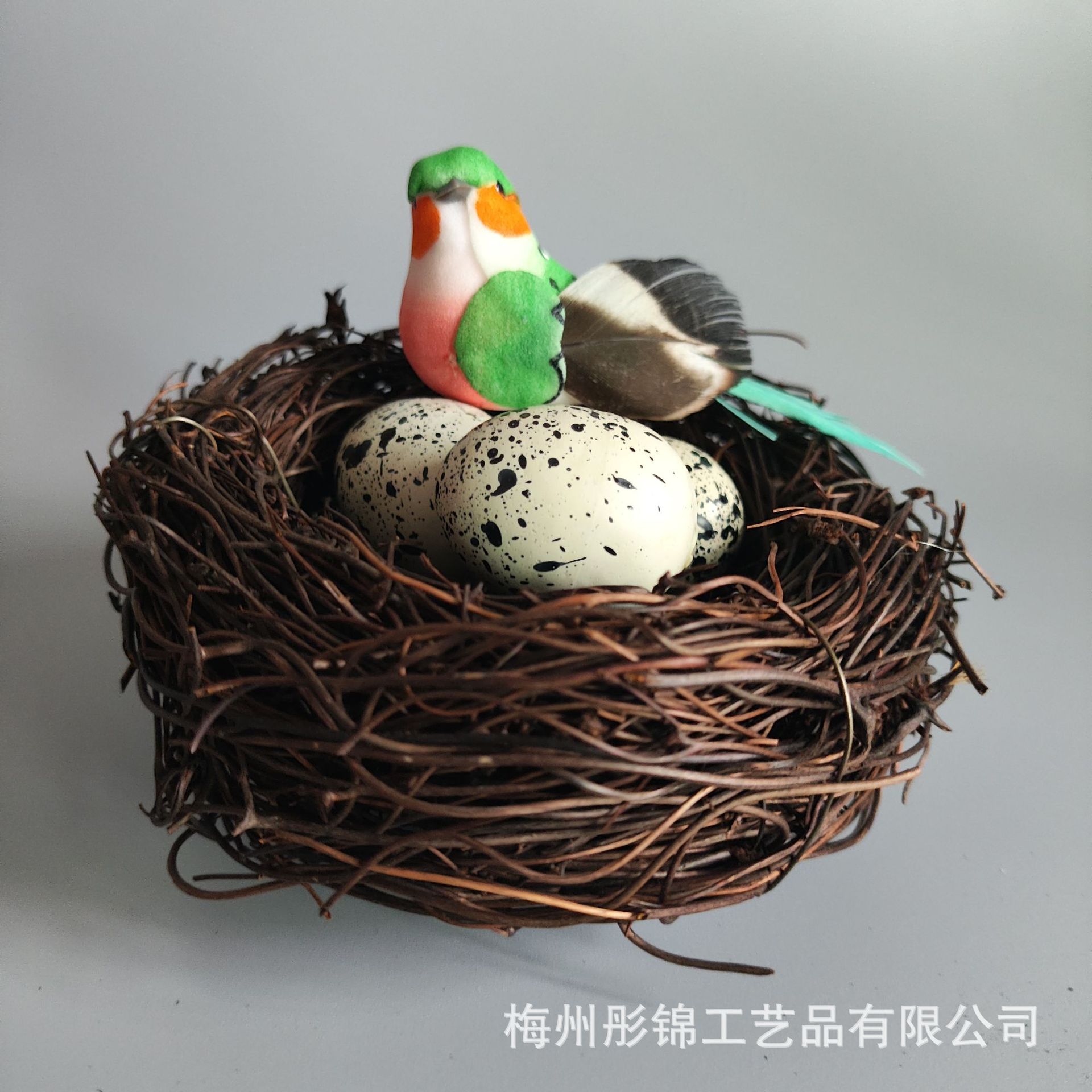 Factory supply 5-30cm frog Vine bird nest Easter decoration bird nest hand-woven outdoor hanging tree bird nest