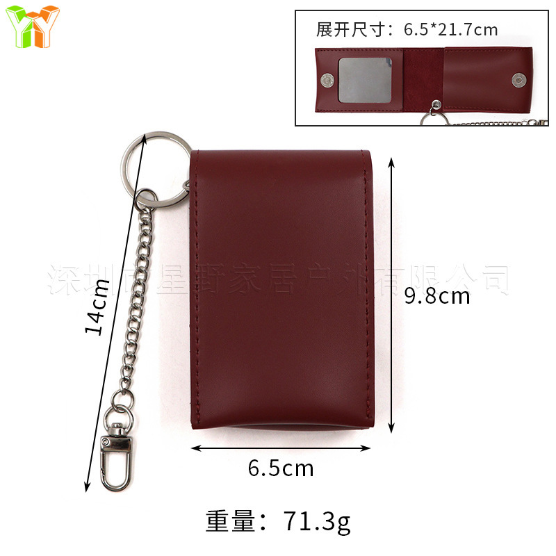 Hot-Selling Ready-Made Foldable Lipstick Bag, Portable Mirror, Easy-To-Make-Up Storage Bag, Logo Printable, Factory Direct Sale