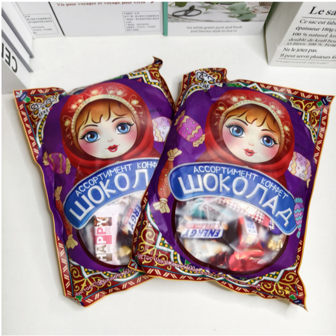 [12.9 юаней 500 г/пакет] Русский вкус сэндвич смешанный сахар шоколад различные вкусы новогодний сахар