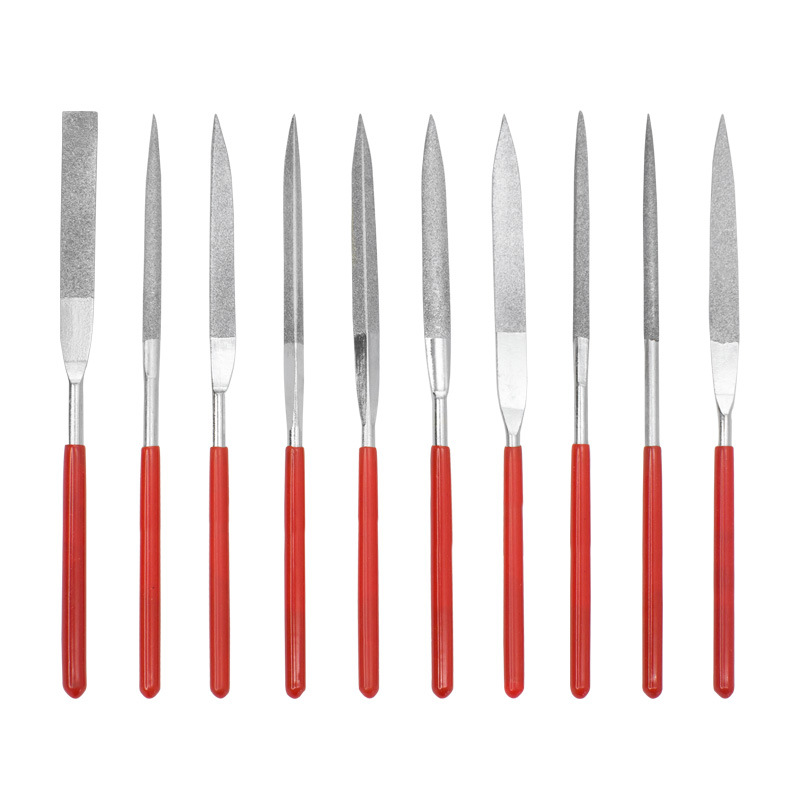 3*140 flat/Square/triangular/semicircular file electroplated Diamond model integral file flat file assorted file knife