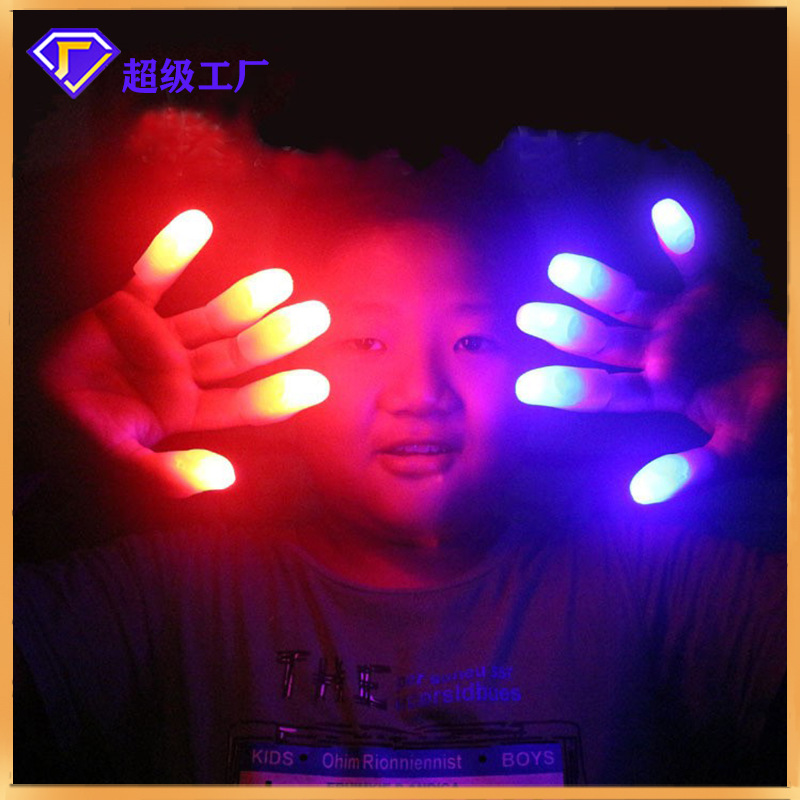 Лампочка-палец, волшебная лампочка-палец, волшебная лампочка-палец, оптовая игрушка-магия для производителя, свет и тень, цветная