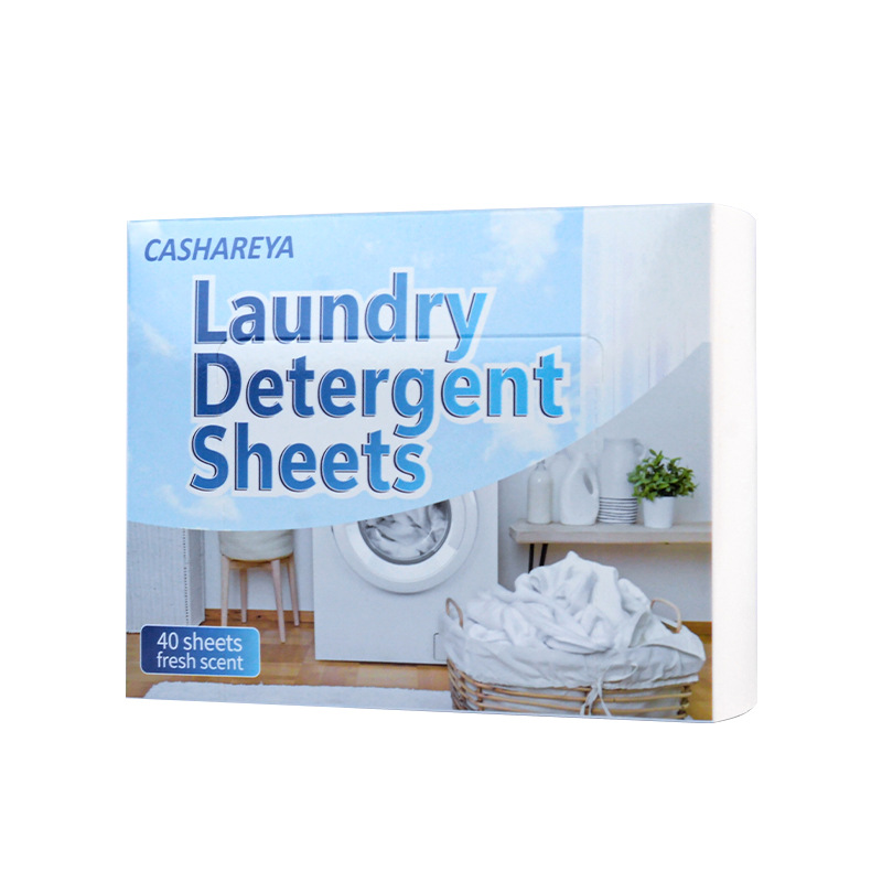 Cross-Border Popular Concentrated Laundry Tablets Stain Removal Bubble Tablets Active Decontamination Portable Laundry Bubble Paper Factory Direct Supply