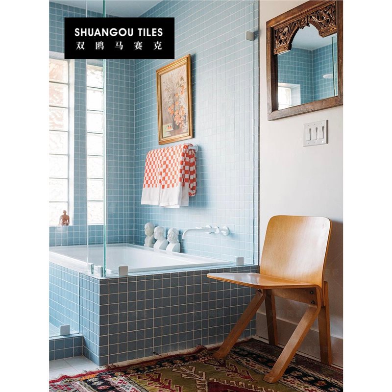 двойная чайка домашний декор квадратная серия интернет-знаменитый B&B ванная кухня кафе балкон ресторан бар керамическая мозаика