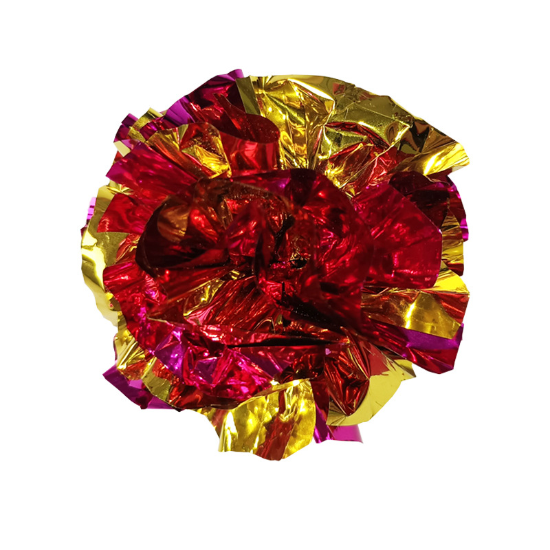 Factory wholesale new pet self-Hi cat toy color paper ball interactive scratch ball cat paper flower ball