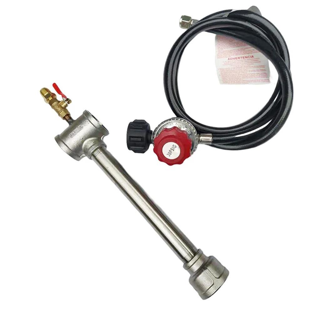 Stainless Steel Burner Plus Pressure Reducing Valve Suitable for Metal Forging Furnace San Francisco and Precious Metal Smelting