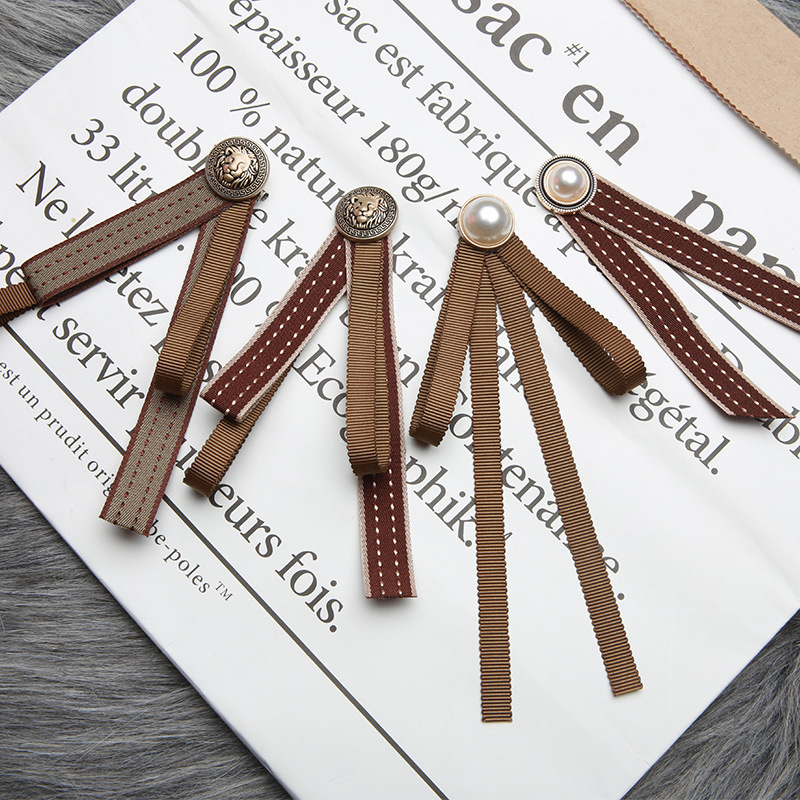 Маленький галстук-бабочка в корейском стиле для женщин, бархатная лента, украшение для воротника, цветок на воротнике, модная булавка, ретро