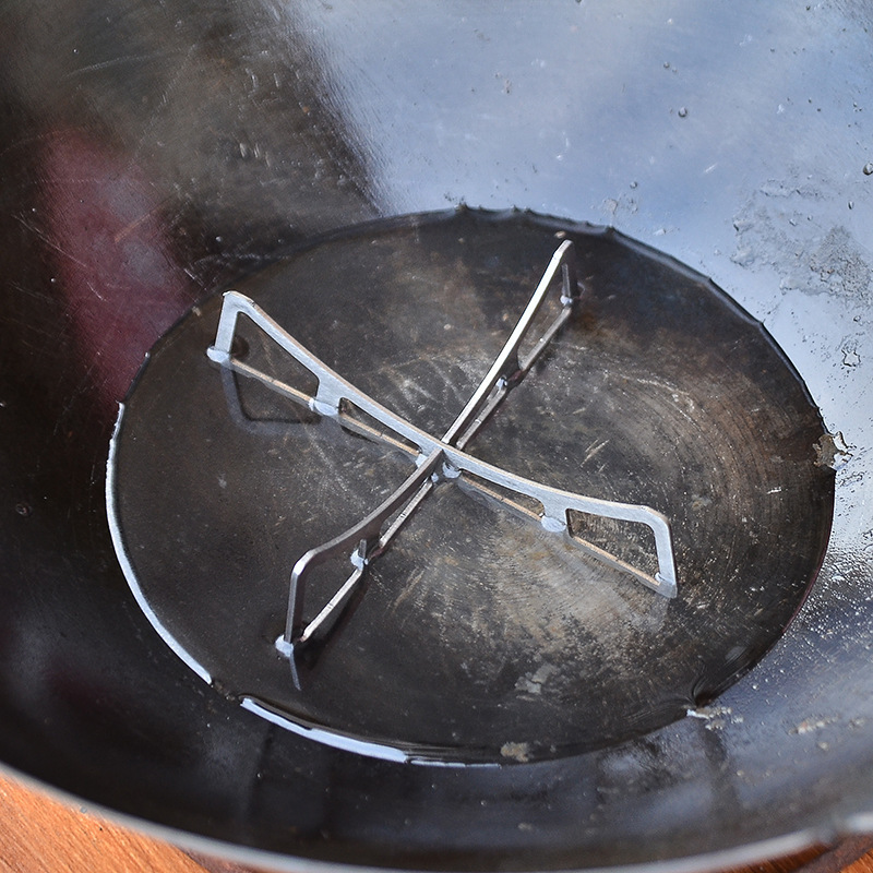 Folding Cross Steaming Rack Kitchen Reversible Pot Rack Steaming Vegetable Rack Household Multi-Functional Water-Proof and Heat-Insulating Support Rack