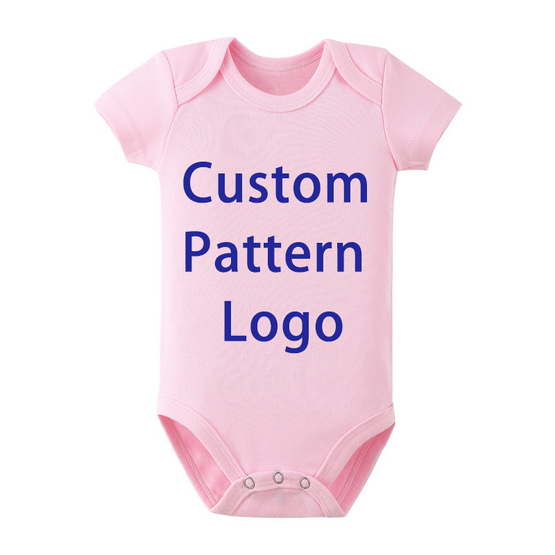 Factory Export Baby Printed Short-Sleeved Triangle Harem Kidsren's Cotton Jumpsuit Envelope Collar Newborn Baby Bag