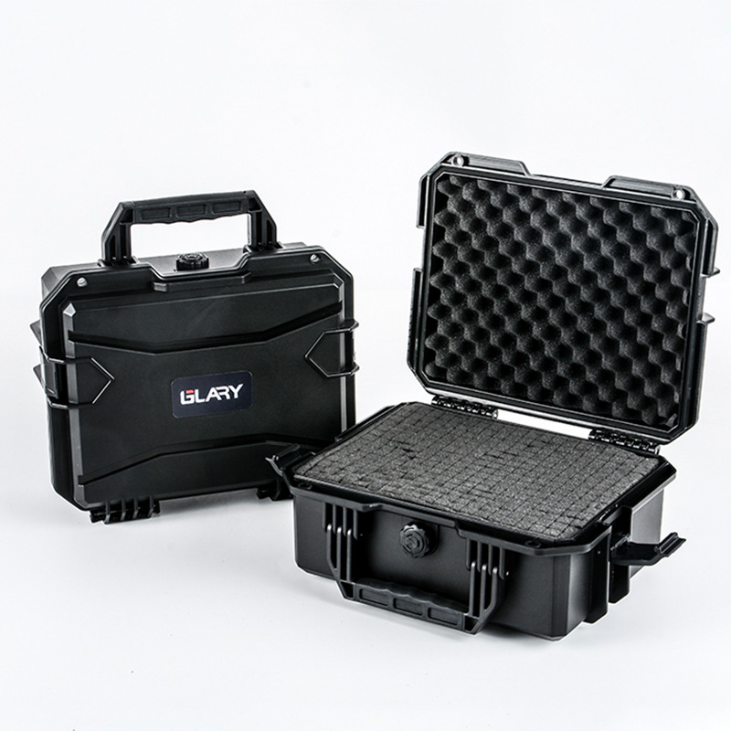 High-end small waterproof plastic instrument empty box portable storage anti-fall protection box instrument protection safety box