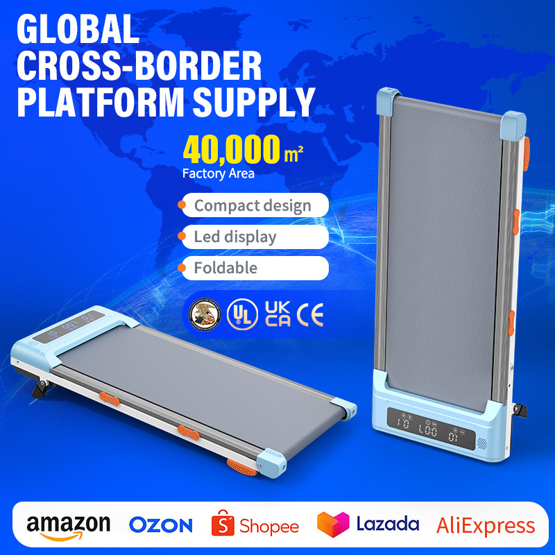 Household Fat-Burning Smart Walking Machine Black Basic with Armrests Calorie Consumption Bluetooth Folding Tablet Treadmill