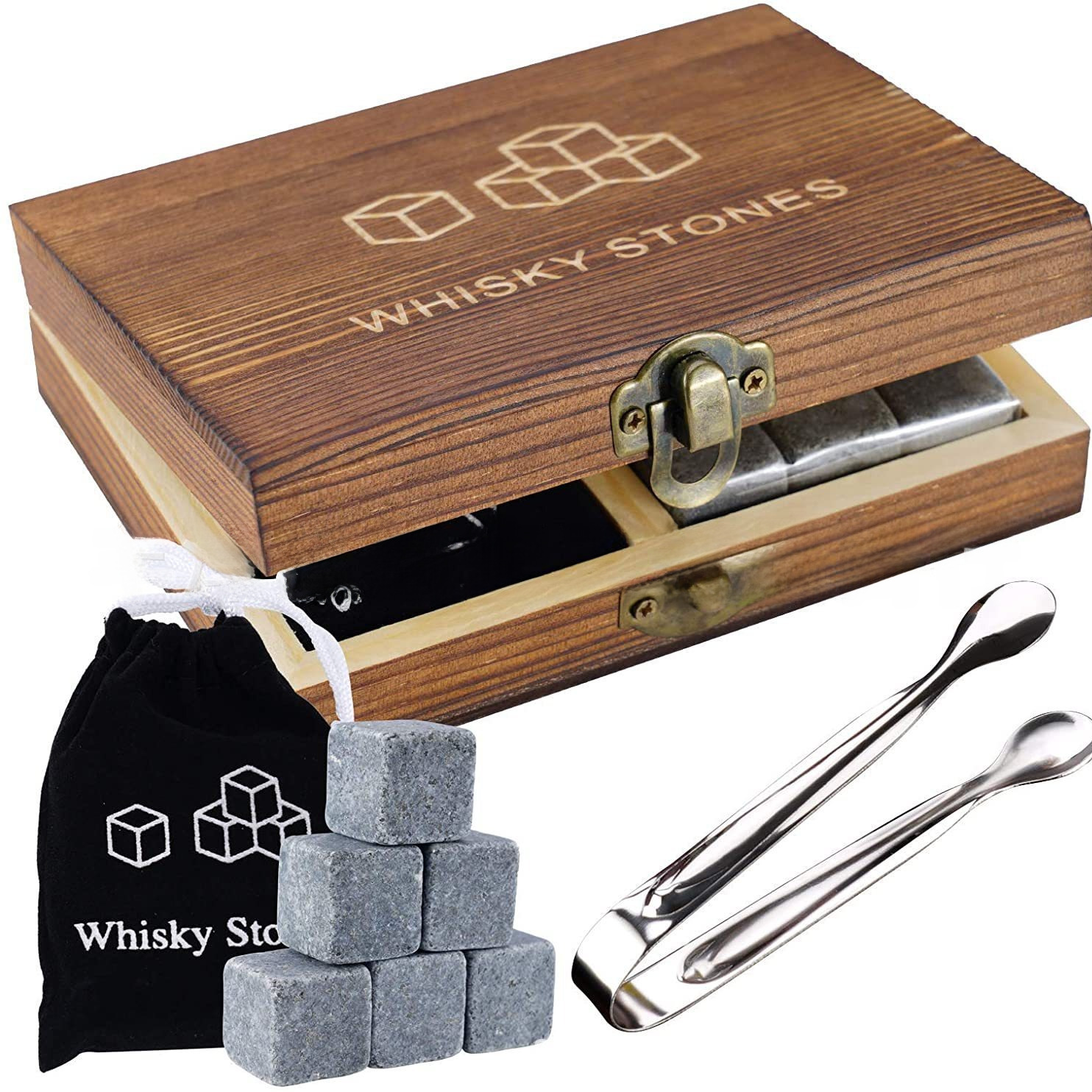 Whiskey Ice Tartar Whiskey Stones Exquisite Wooden Box Set Natural Ice Cube Ice Capsules Source Manufacturer