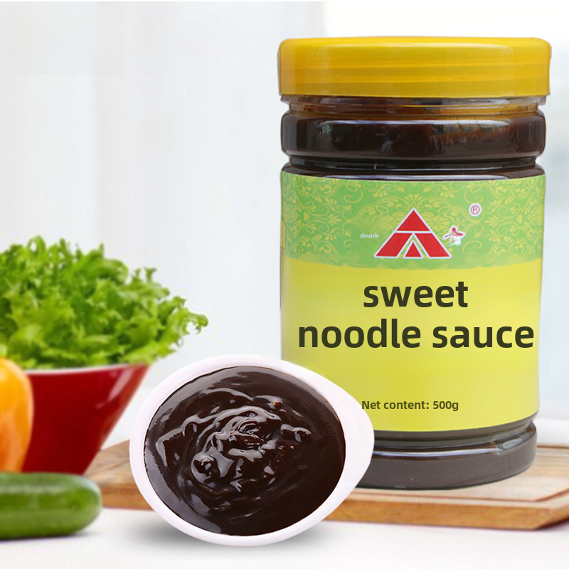 Collection of 500g Sauces: Double Hezao Spicy Sauce, Sour Plum Jam, Cold Dish Seasoning, Guangxi Barbecue Sauce, Condiment