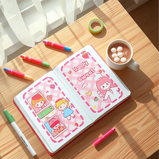 Мультяшный маленький блокнот 64K, корейская канцелярия, портативный, маленький подарок
