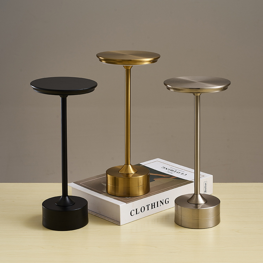 Cross-Border I-Shaped Table Lamp Creative Restaurant Bar Table Lamp Eye Protection Table Lamp Bedside Lamp Touch USB Rechargeable Night Light