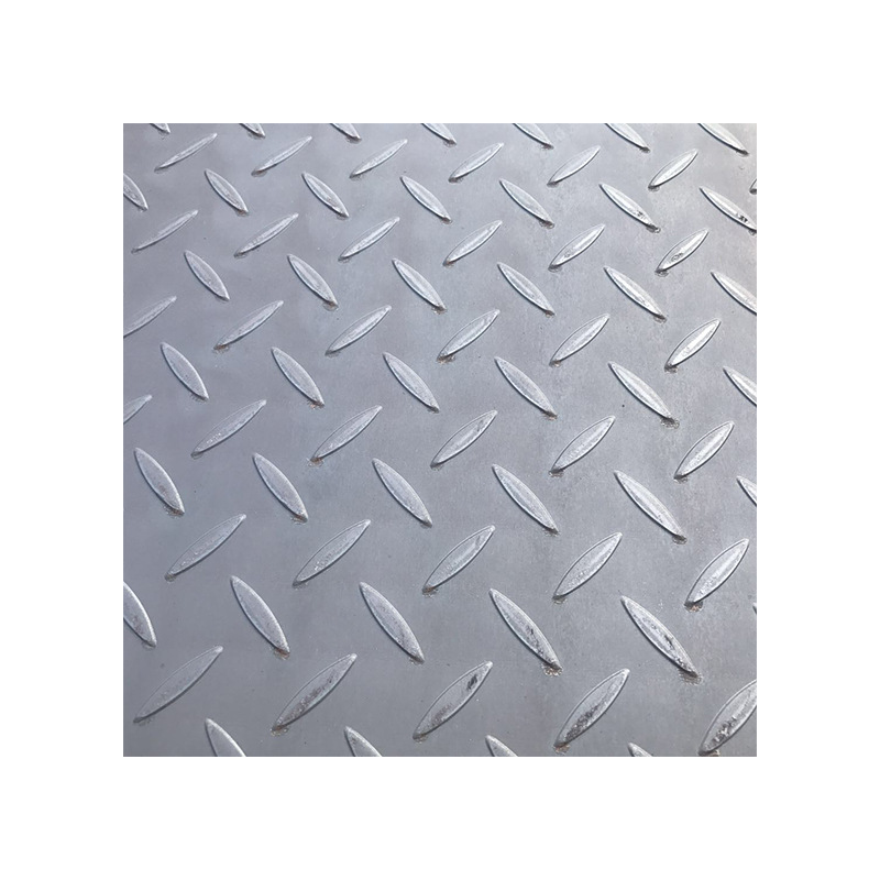 Pattern Plate Spot Steel Plate Q235B Anti-Slip Stair Steps Galvanized Machine Processing Cutting Galvanized Anti-Slip Wear-Resistant