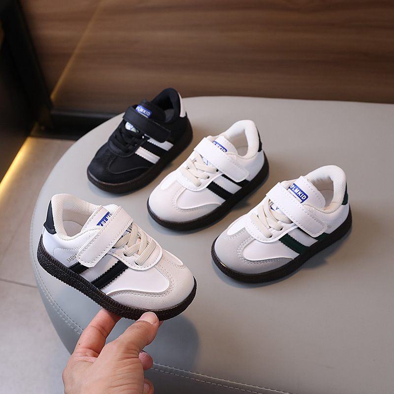 Children's Shoes Spring and Autumn New Children's sneaker Boys' German Training Shoes Casual All-match Girls' Skate Shoes Velcro Baby Shoes