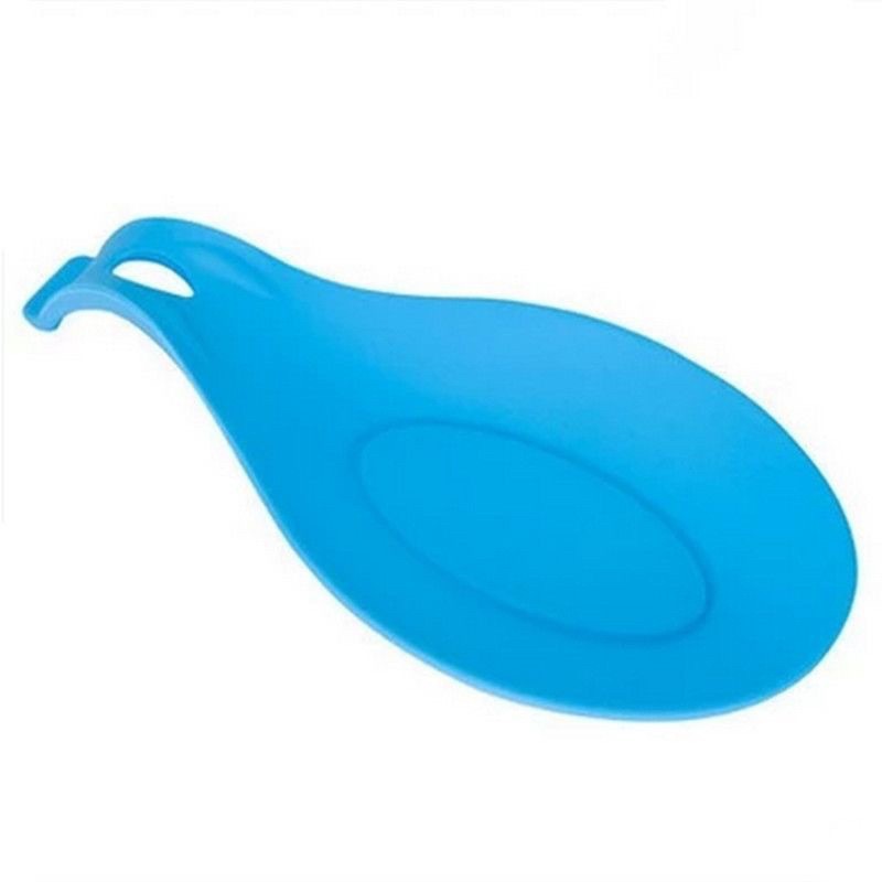 Household Kitchen Spoon Mat Soft Rubber Insulated Spoon Mat Spatula Mat Easy to Clean Spoon Mat