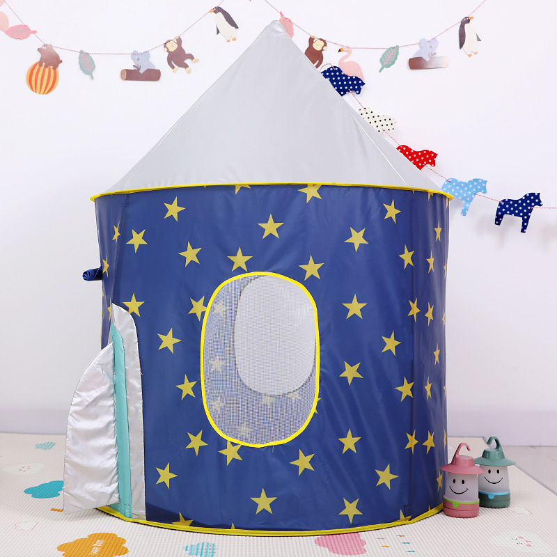 Children's Tent Game House Baby Indoor Yurt Princess Girl Boy Starry Sky Rocket Castle House