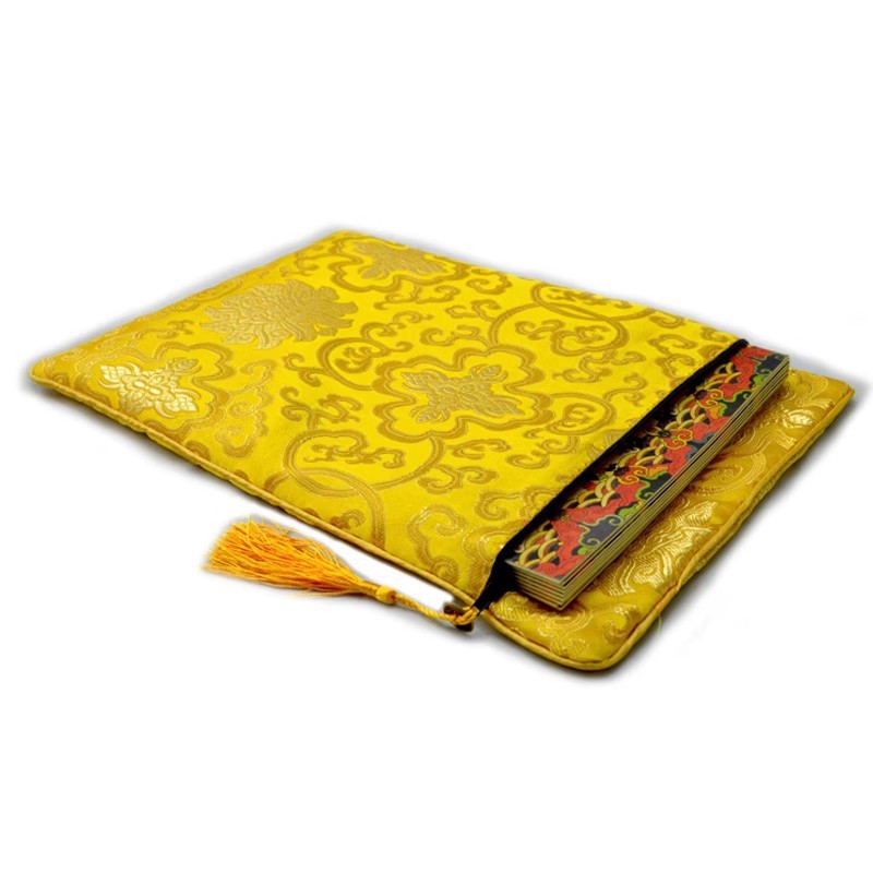 Sutra Book Bag Sutra Book Bag High-grade Embroidery Sutra Book Storage Bag Double-layer Thickened Sutra Bag Buddhist Sutra Cloth Bag Copy Sutra