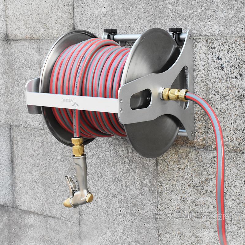 Стеллаж для хранения водопроводных труб из нержавеющей стали, катушка для шланга, тележка для полива, катушка для садового шланга, настенная установка