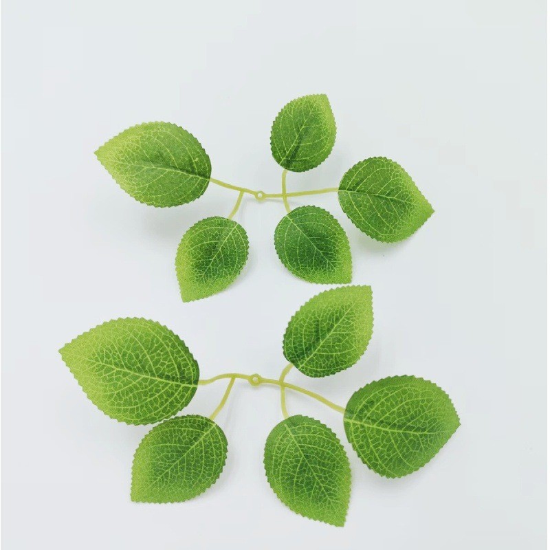 Simulated Rose Leaves, Green Plants, Simulated Flowers, Rose Leaves, Bunches of Vines, Home Decoration Accessories and Materials