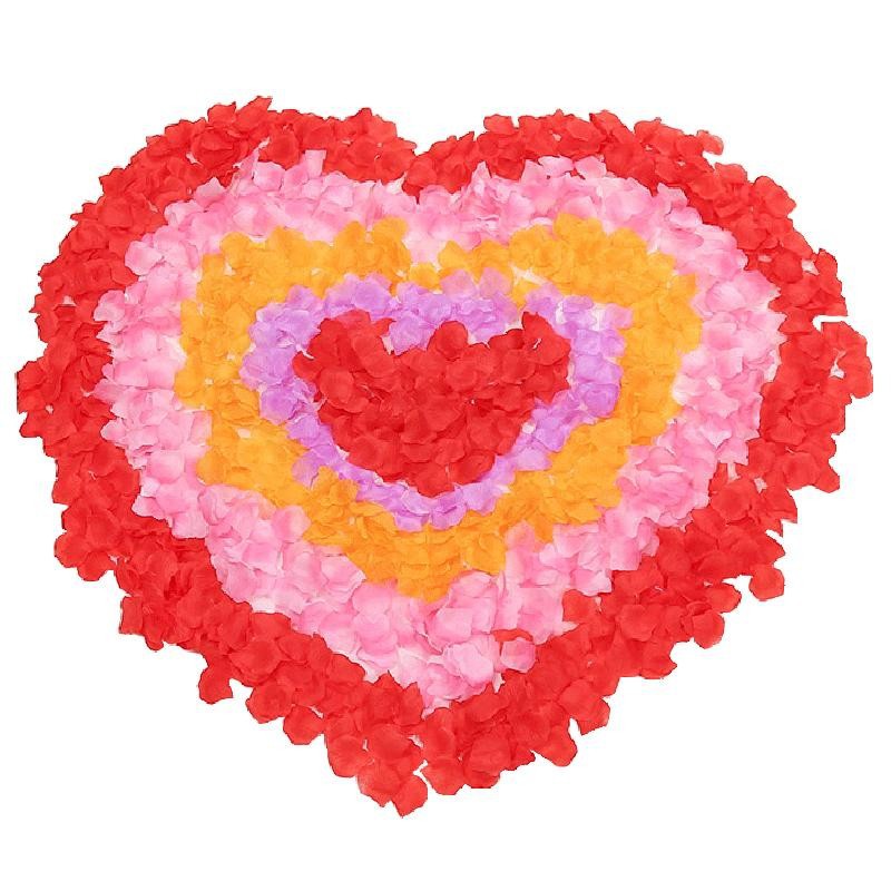 Proposal rose artificial petals hand-scattered flower romantic birthday bed wedding knot wedding wedding room decoration fake flower