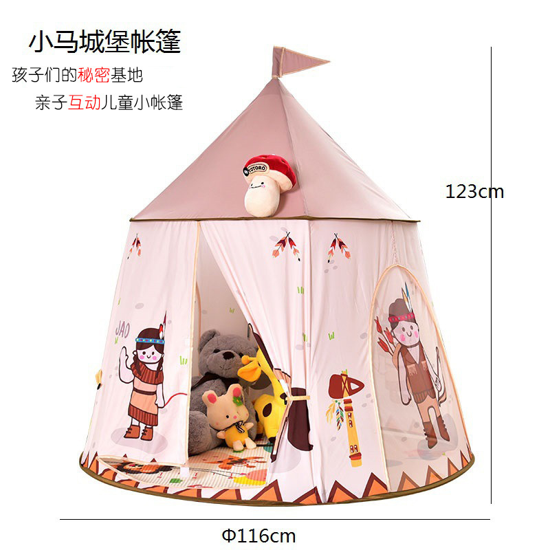 Korean Style Tent Children's Home Folding Indoor Tent Princess Toy House Sleeping Separate Bed Breathable Small House in Stock
