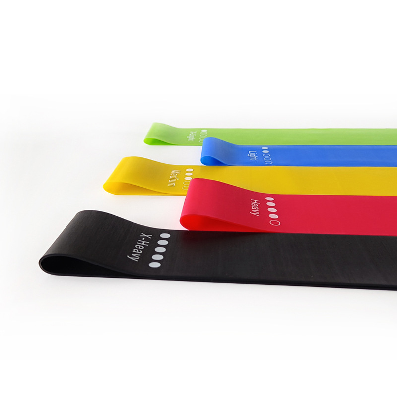 Resistance Band Set for Men and Women, Fitness Buttocks Pull Band, 5-Piece Set, Home Exercise Training, Yoga Elastic Ring, Cross-Border