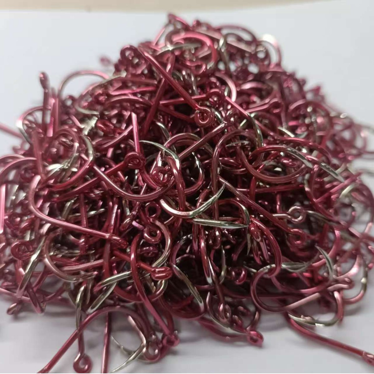 Finished Light Purple Flat Tooth Tube with Triangular Tooth for Sea Fishing Hooks, Bulk Fish Hooks, Factory Ready Stock Clearance