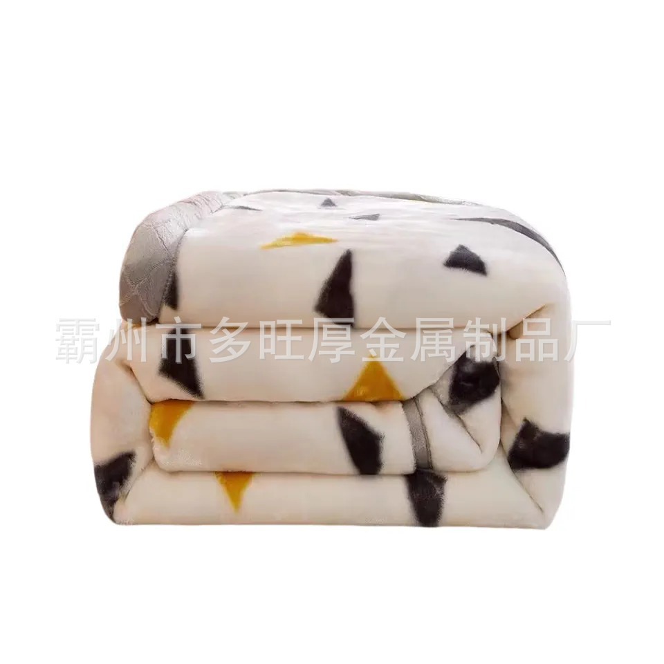 Double Sided Coral Flannel Towel Blanket