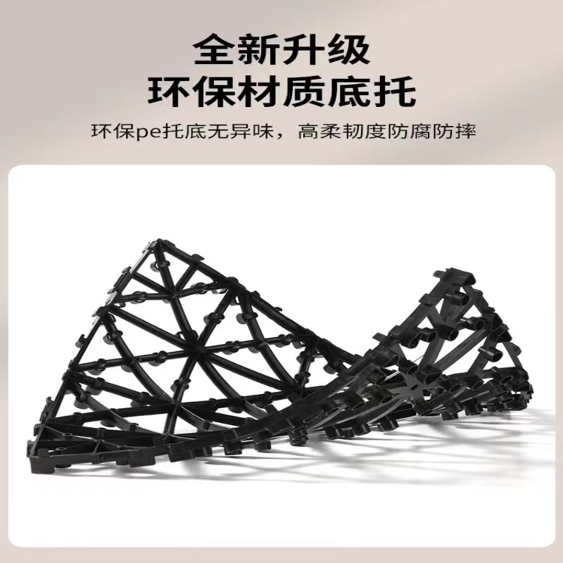 Plastic wood floor factory direct anti-corrosion outdoor garden splicing waterproof balcony outdoor balcony wood plastic floor thickening