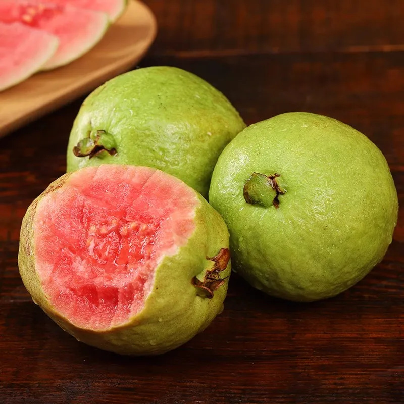 Fujian Guangxi Guangdong Red and White Double Guava Red Heart White Heart Guava Chicken Shit Fruit Double Guava Dropshipping