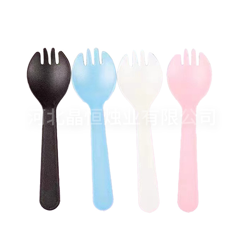 Wholesale disposable cake fork spoon birthday cake spoon Fork tableware independent packaging spoon Fork birthday party party