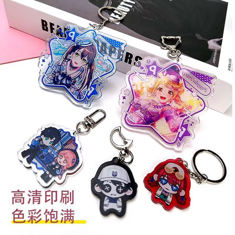 Acrylic Small Standee Custom Double-Sided Transparent Celebrity Anime Peripheral Cp Fan Cartoon Acrylic Ornament Custom-Made