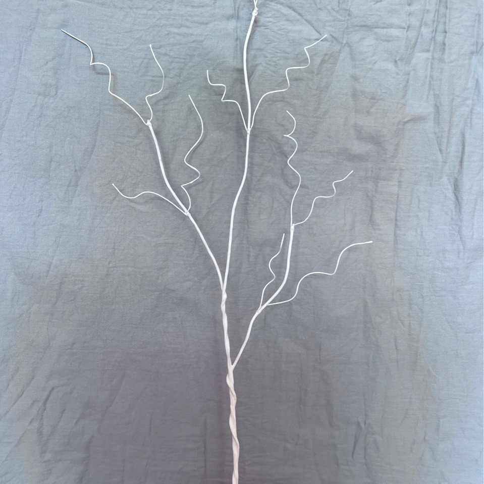 Artificial White branch cross-border decorative props home eternal dried flower wedding accessories dried flower wedding wax core