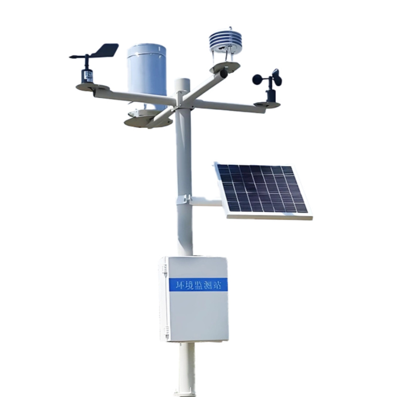 Automatic Meteorological Monitoring Campus Light Temperature and Humidity Atmospheric Detection Equipment Solar Powered Small Weather Station