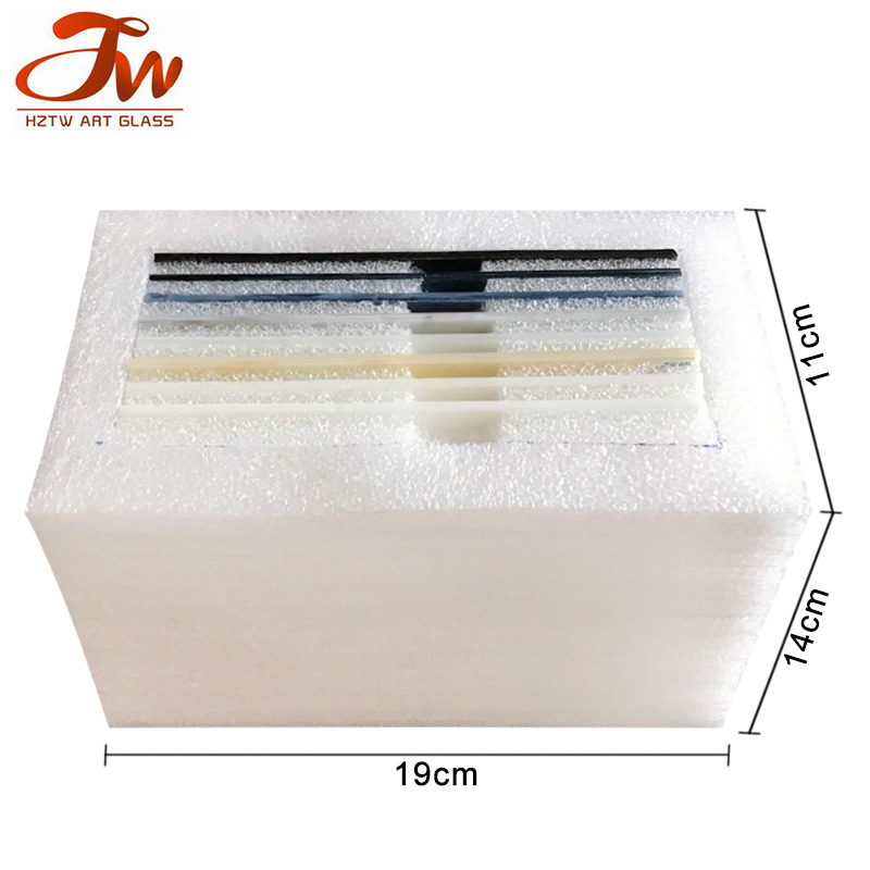 Supply stained glass church stained glass Mica stained glass black Gray white mosaic glass