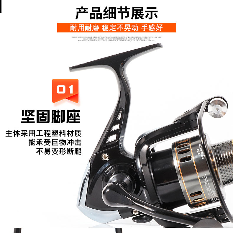 Fishing reel all-metal fishing wheel sea pole wheel anchor fishing wheel remote casting wheel spinning wheel fishing reel fishing gear batch
