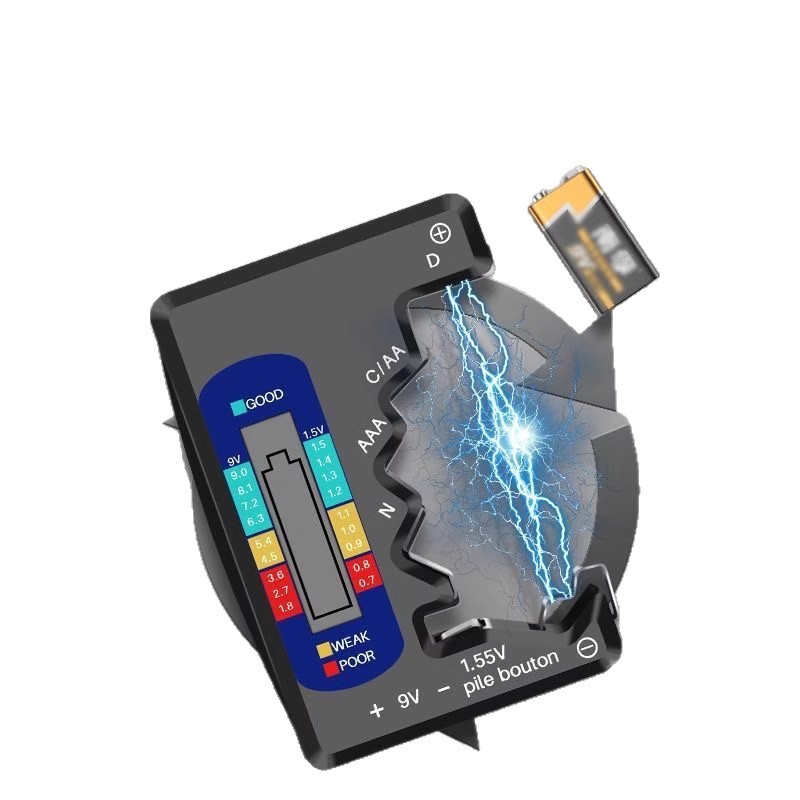 Battery power detector capacity measuring instrument battery power detector display measuring remaining power digital display