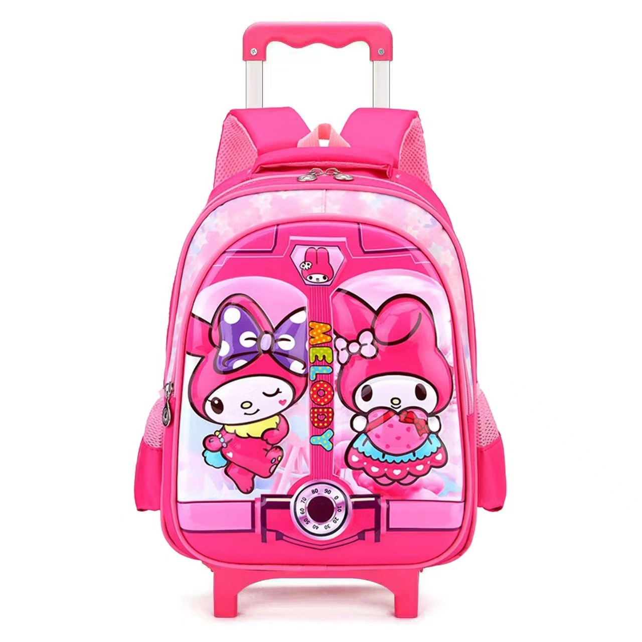 Cross-Border New First Grade Children's Trolley Schoolbag Wholesale Ultra-Light Weight-Reducing Primary School Student Backpack Cartoon Sanrio