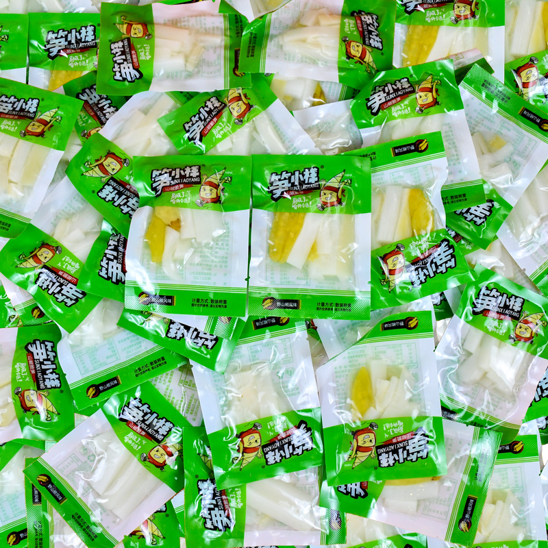 Бамбуковые побеги маленький образец маринованный перец хрустящие бамбуковые побеги маленькая упаковка интернет-знаменитые закуски открытые пакеты мгновенные свежие бамбуковые побеги закуска оптом