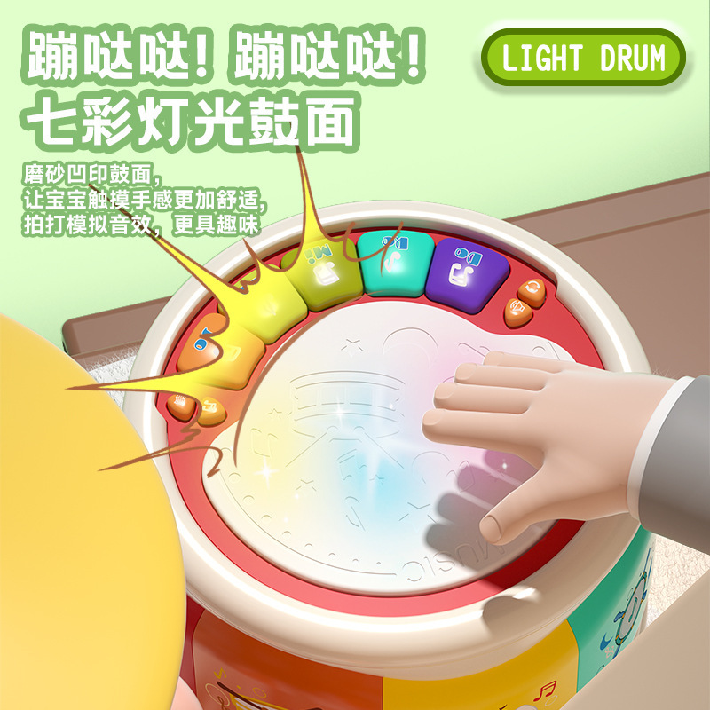 Baby Hand Drum Kidsren's Drum Educational 8 Early Education 1 Year Old 12 Month Old Baby 2 Toys Music Percussion Baby 6