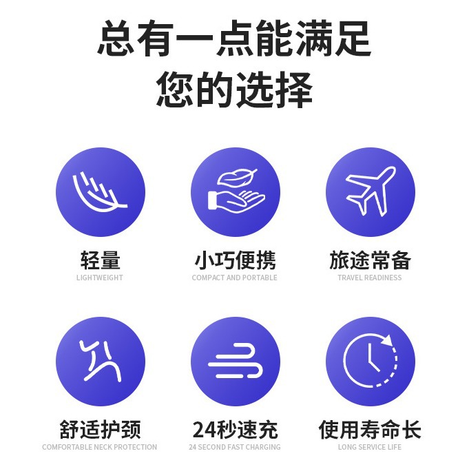 New Press Inflatable U-Shaped Pillow Neck Pillow Travel Artifact Neck Foldableing Portable Flocking Inflatable Travel Pillow