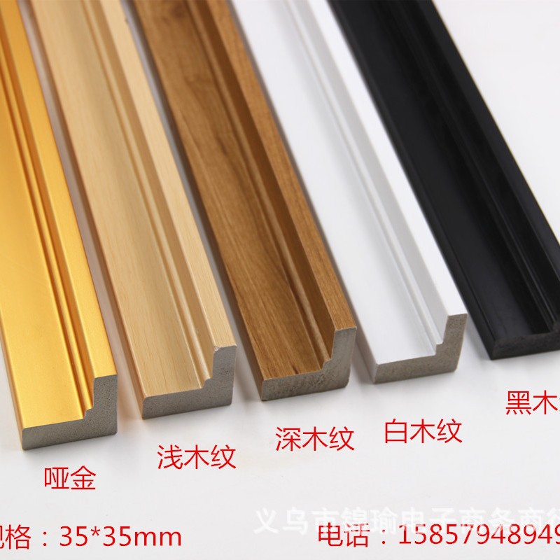 L-shaped oil painting frame keel small wood inner line imported pine wood frame micro-frame inner line simple frame decorative painting wood strip