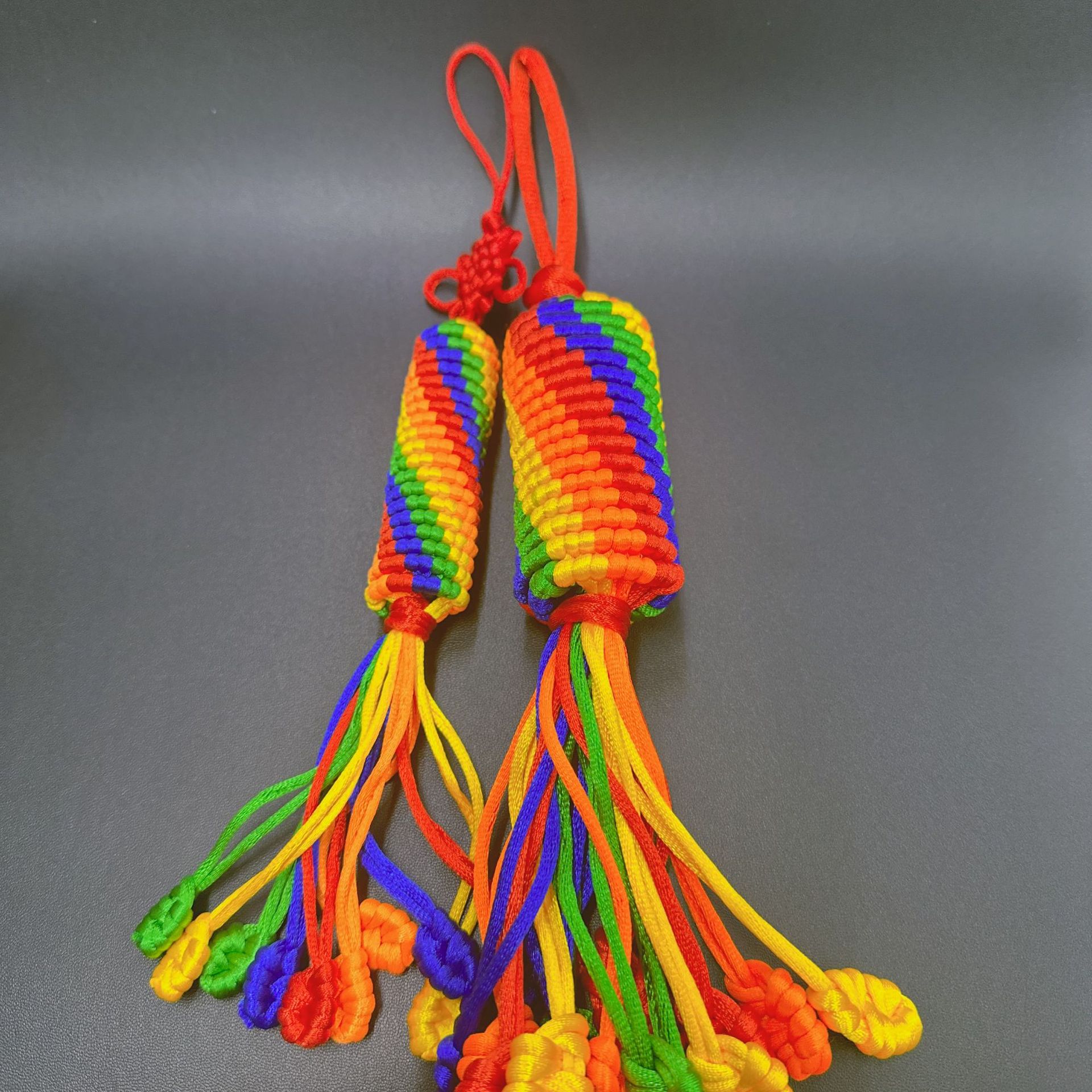 Подвеска с алмазным узлом из Тибета, ручная работа, пятицветная нить