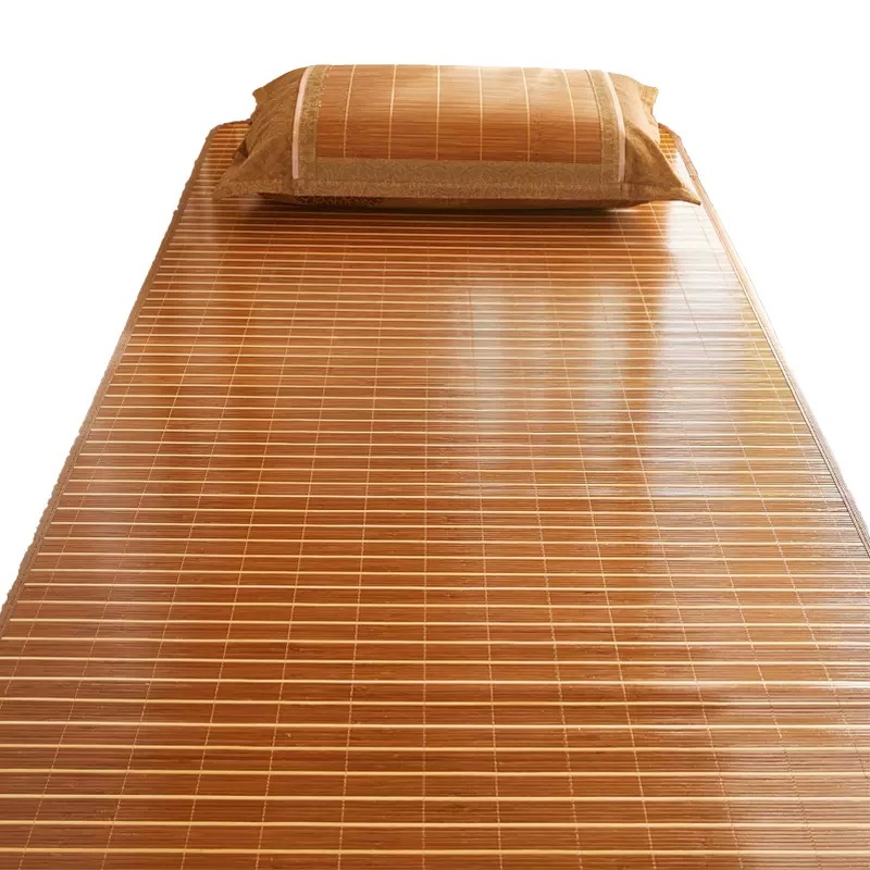 Factory wholesale summer student dormitory bamboo mat mat bunk single bed hotel migrant workers double-sided mat full bamboo