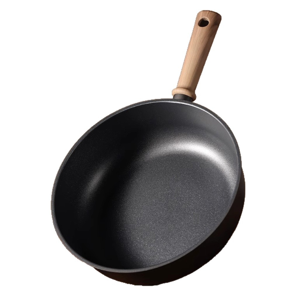 Cross-Border Titanium Non-Stick Frying Pan Frying Pan Household Cooking Induction Cooker Gas Stove Titanium Pan Lightweight Non-Stick Frying Pan