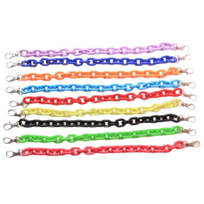 Acrylic Macaron Colorful Chain Bag Strap DIY Bag Chain Bag Strap Fashion Shoulder Crossbody Bag Chain