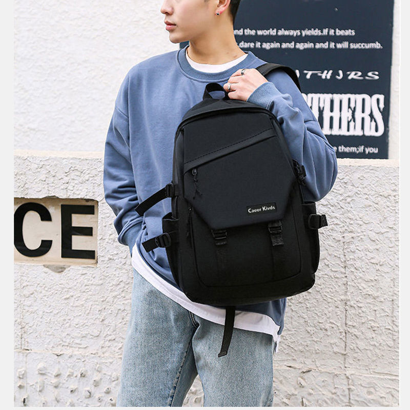 Backpack men's backpack College student fashion trendy lightweight large capacity Japanese Oxford cloth leisure travel backpack