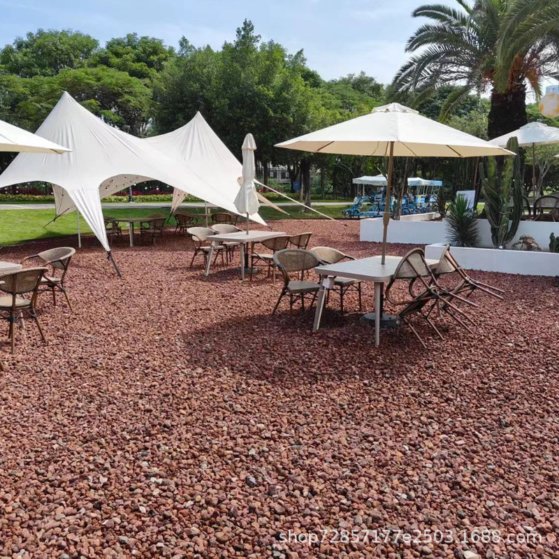 Artificial Wetland Volcanic Rock Filter Material, Red Volcanic Stone Particles for Landscaping, Supplied by Manufacturers